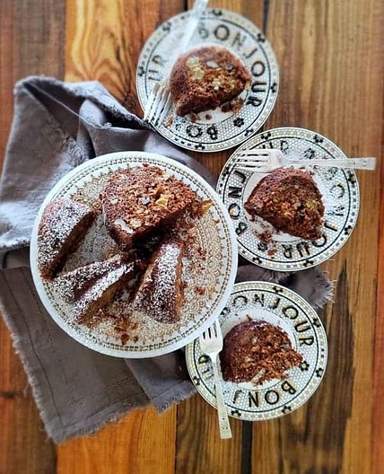 Old-Fashioned Applesauce Walnut Bundt Cake