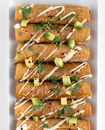 Sweet Potato Black Bean Taquitos
