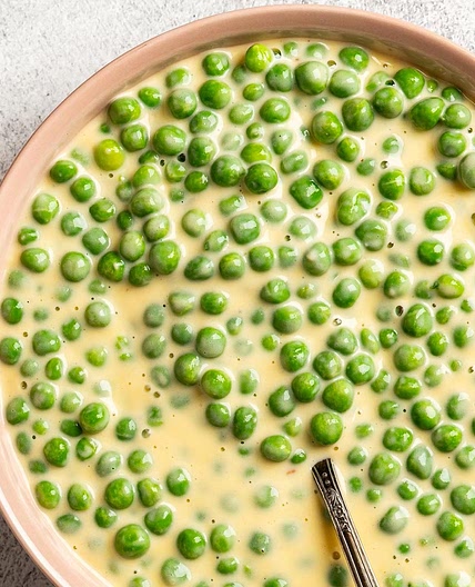 Peas in Cheese Sauce