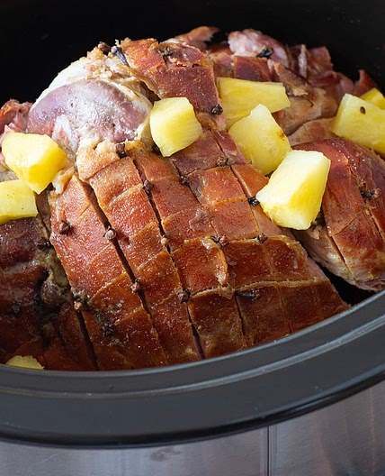 Glazed Slow Cooker Ham Recipe