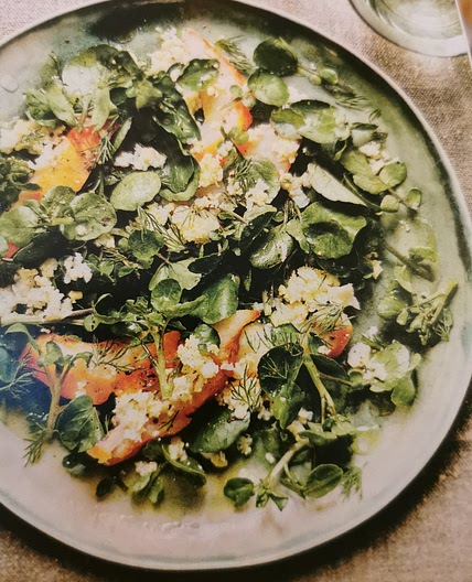 Salade de haddock mimosa au cresson