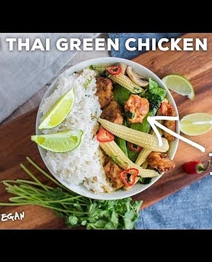 Thai green Tofu-Chicken Curry