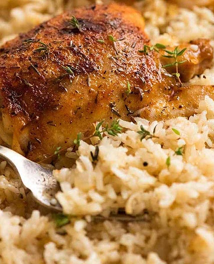 Oven Baked Chicken and Rice