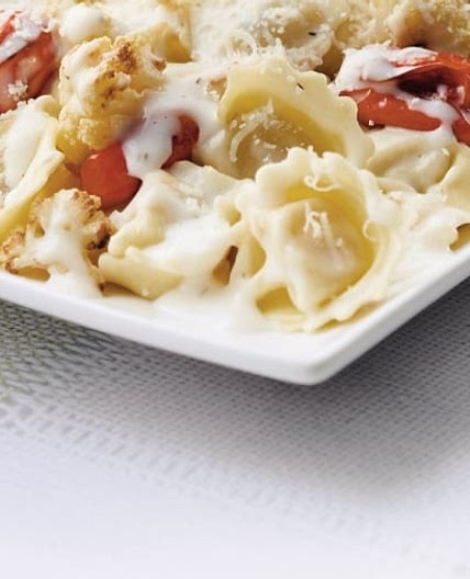 Tortellini with Roasted Cauliflower and Tomatoes