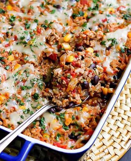 Southwestern Ground Turkey Casserole Recipe