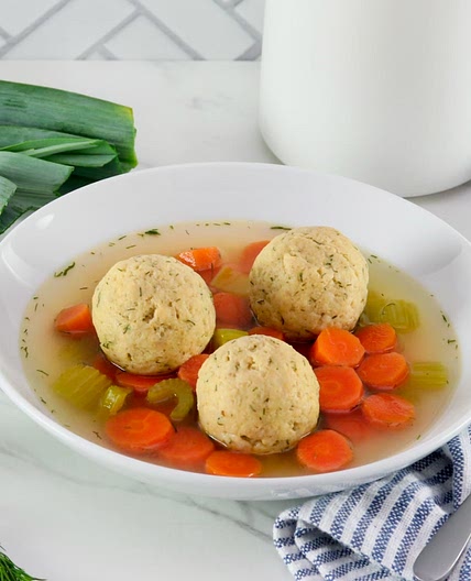 Vegetarian Matzo Ball Soup