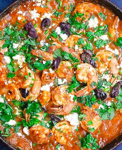 Shrimp Saganaki