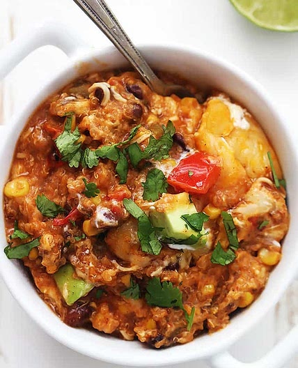 Slow Cooker Enchilada Quinoa