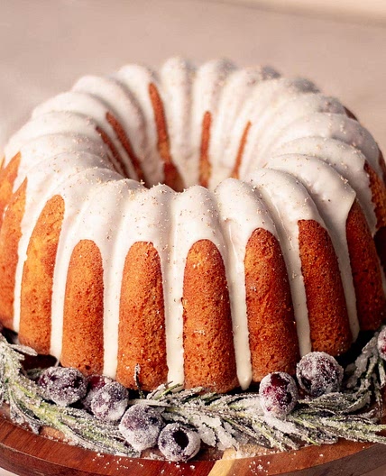 Eggnog Pound Cake Recipe - Easy and Egg Nog Glazed