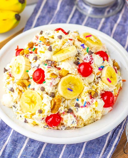 Banana Split Fluff Salad