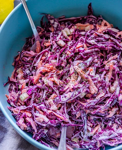 Red Cabbage Coleslaw