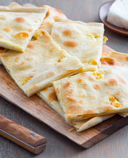 Focaccia col formaggio (Recco-style cheese focaccia)