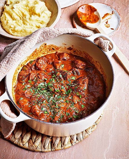 Beef and red wine stew
