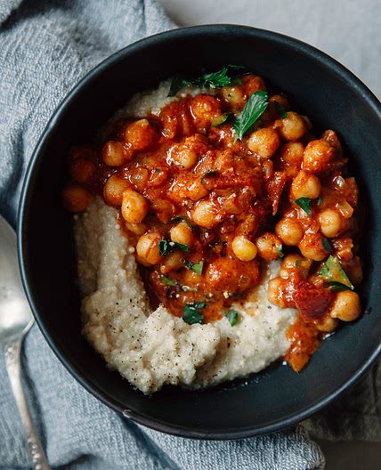 Seven Spice Chickpea Stew with Tomatoes and Coconut