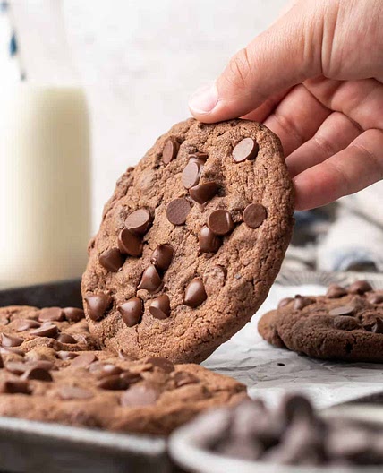 Gluten Free Double Chocolate Chip Cookies