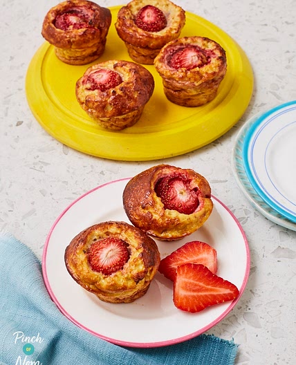 Strawberry Oat Muffins | Slimming & Weight Watchers Friendly
