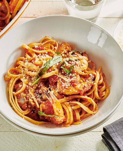 Shrimp Fra Diavolo with Linguine