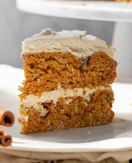 Pumpkin Carrot Cake with Cream Cheese Frosting