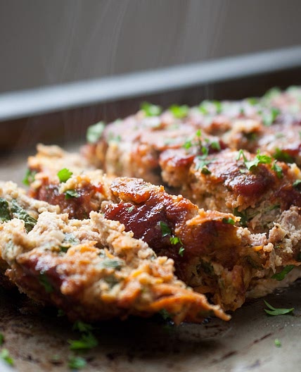 Moist Turkey Meatloaf with Grated Veggies