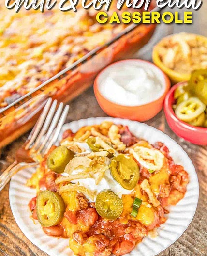 Chili & Cornbread Casserole