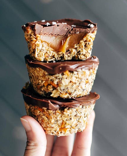 No-Bake Salted Caramel Cups