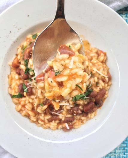 Risotto With Borlotti Beans