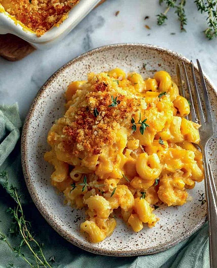 Baked Butternut Squash Mac and Cheese