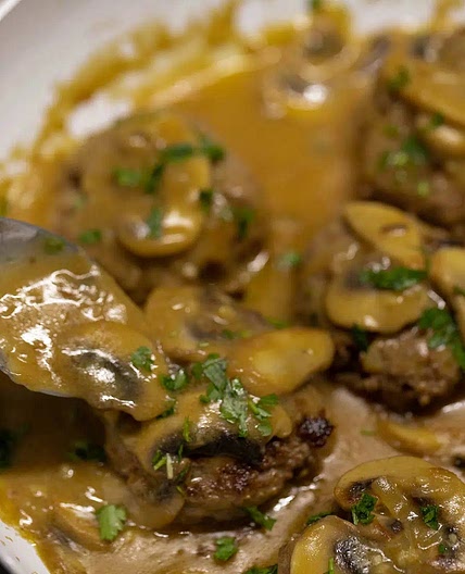 Easy Keto Salisbury Steak with Mushroom Gravy