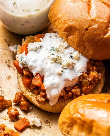 Buffalo Chicken Sloppy Joes