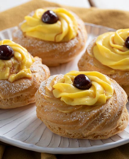 Zeppole di San Giuseppe al forno