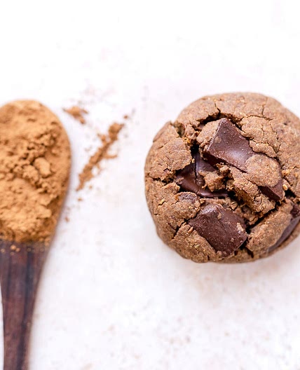 Thick and Chewy Double Chocolate Chunk Gingerbread Cookies