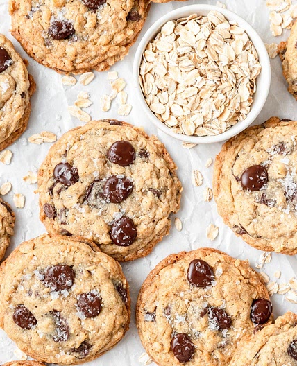Brown Butter Oatmeal Chocolate Chip Cookies
