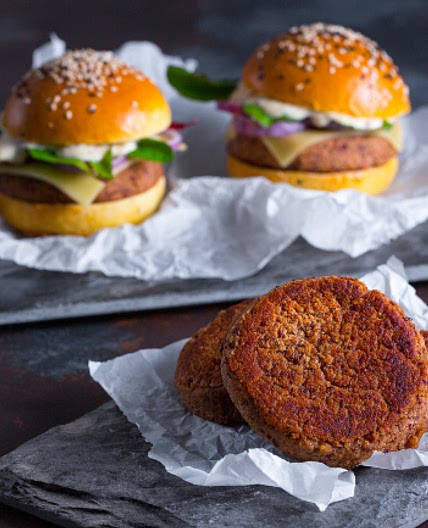 Burger di patate e fagioli