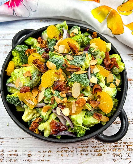 Broccoli Salad with Bacon and Almonds
