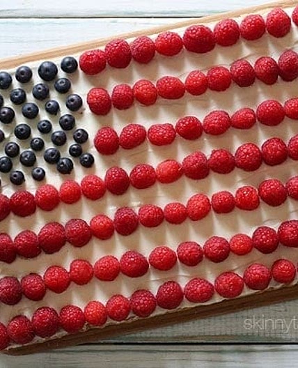 Red White + Blue Fruit Pizza