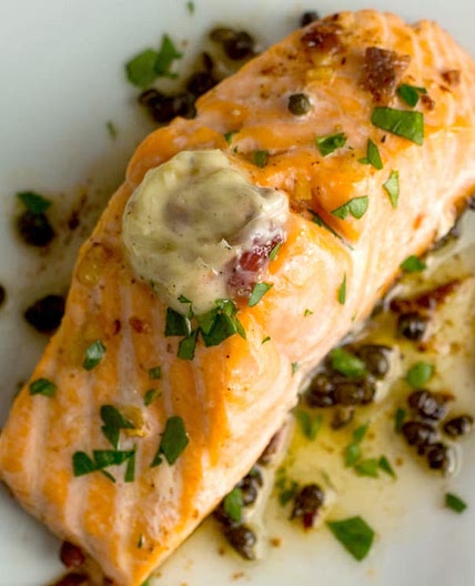 Melissa Clark's Salmon With Anchovy-Garlic Butter
