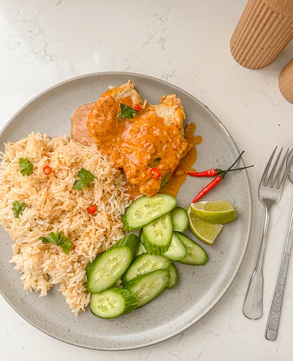 One Pot Coconut Curry Chicken and Rice