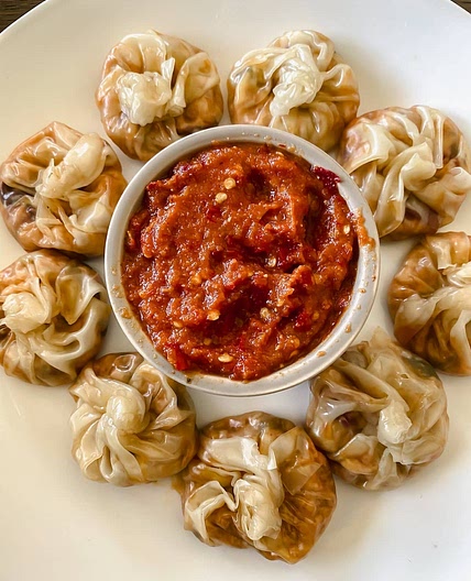 Cheesy Paneer Momos