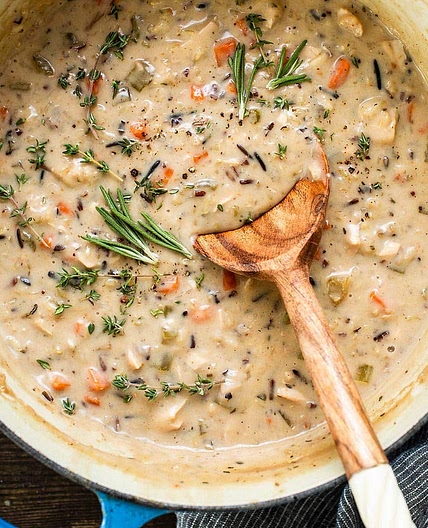 Chicken, Mushroom, and Wild Rice Soup