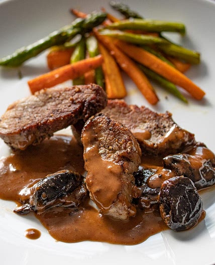 Sautéed Pork Tenderloin with Prunes