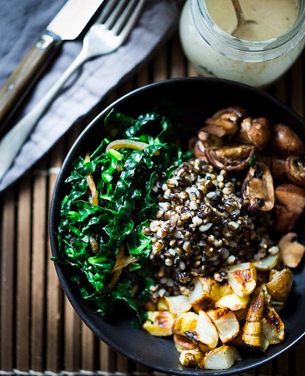 Roasted Sunchoke and Barley Bowl