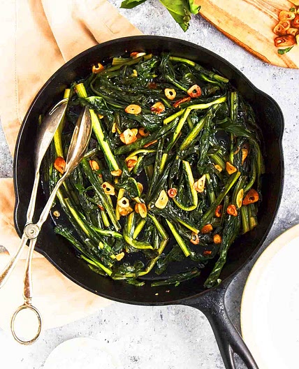 Sautéed Dandelion Leaves Recipe