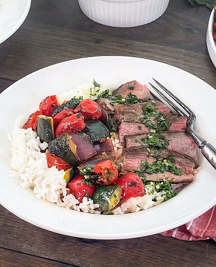 Chimichurri Steak and Rice Bowl Recipe