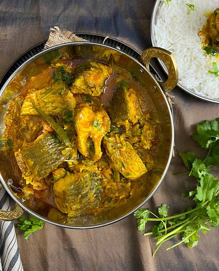 Bengali Fish Curry in Instant Pot (Macher Jhal)