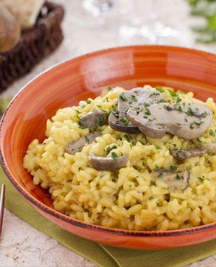 Risotto ai porcini e zafferano