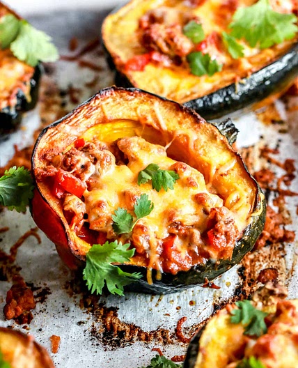 Sloppy Joe Stuffed Acorn Squash