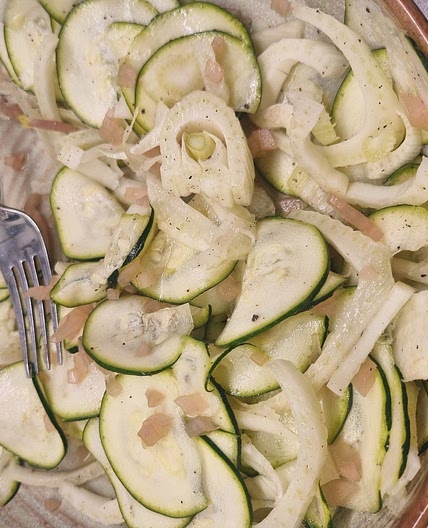 Fennel zuchine salad