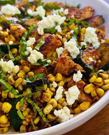 Blackstone Chicken Zucchini and Corn