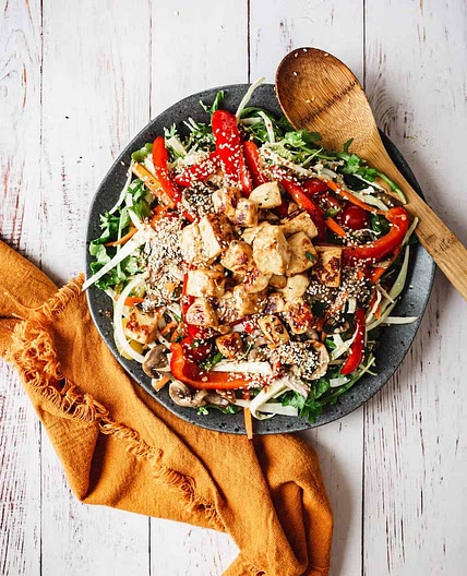 Copycat Aroma Espresso Bar Fried Halloumi Salad Recipe