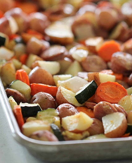Sheet Pan Chicken Sausage and Vegetables Recipe